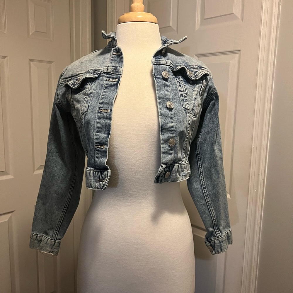 HM Girls Denim Jacket 11/12 - Picture 5 of 7